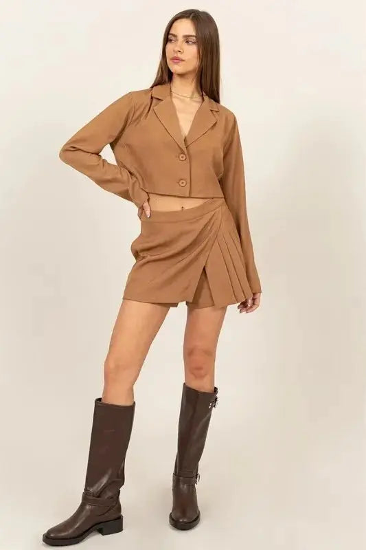 HYFVE Cropped Button - Down Blazer - Love Salve